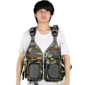 Miniatyrbillede 5 af 8: Udendørs Multifunktionel Jakke Jagt Fiske Rejse Camouflage Vest med Lommer