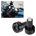 Miniatyrbilde 5 av 8: Et par 22 mm Universal Motorsykkelgrep Styreender Vekt Balanseplugg Svart