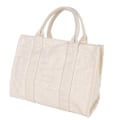 Miniatyrbillede 2 af 7: Mulepose Dame Canvas Single Shoulder School Casual Håndtaske med lynlås Justerbar rem Beige M