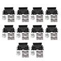 Miniatyrbillede 1 af 8: OBD2 II 16-bens hunstik OBDII-kabelbil Auto Adapter Plug Shell Kit til Kia J1962