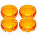 Miniatyrbilde 5 av 8: 4 stk 6 cm/2,36 tommer Motorsykkel Blinklys Lys Linsebeskyttelse ABS Universal Motorsykkel Tilbehør Gul