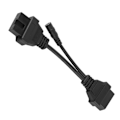 Pikkukuva 7 / 8: Diagnostiikka-adapterikaapeli 12-nastainen OBD1 - 16-nastainen OBD2 20cm/7.9in Sopii Mitsubishiin