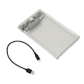 Miniatyrbild 4 av 8: 2,5 tum Hårddiskinneslutning Snabb Överföring 5 Gbps Repskyddande Extern HDD-Fodral Adapter för 2,5 tum SATA Hårddiskar SSD