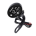 Miniatyrbillede 6 af 8: Motorcykel LED Voltmeter Digital 9‑24V Smart Vandtæt ABS-batterimonitor med høj præcision for sikker kørsel