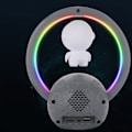 Miniatyrbillede 2 af 7: Bluetooth Højttaler RGB Lys Touch Justering 360 Graders Surround Magnetisk Levitation Astronaut Højttaler 598B Sølv