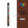 Uni Posca PC-3M Fin Spetsmarkör 0,9-1,3 mm Vattenbaserad 24 Färger Konstmarkörer brown