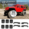 Miniatyrbilde 7 av 8: 1 sett Plastdørhengsler og dørhåndtak for Traxxas TRX-4 1:10 RC Crawler
