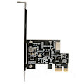 Pikkukuva 5 / 8: PCIE - USB 3.2 -laajennuskortti, musta, 5 Gbps, nopea PCIE X1 - USB3.2 Gen1 TYPE E 20PIN -laajennuskortti pöytäkoneen etupuolelle, Type C PCIE X1 - USB3.2