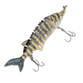 Miniatyrbilde 6 av 8: 11cm Plast Fiskeagn Multiseksjon Synkende Wobbler Kroker Utstyr (JM040-4)