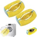 Shoe Laundry Bag Compatible with shing Machine, Laundry Shoe Bag Compatible with sher and Dryer, Reusable Shoe Laundry Bag Yellow 2pcs