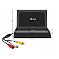Miniatyrbild 4 av 5: 4,3 tums Backup Camera Foldble Black High Definition Pålitlig Backup Camera Monitor för bilar
