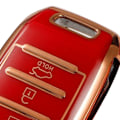 Miniatyrbillede 7 af 8: Nøglefob Cover TPU Præcis Pasform Smart Nøglebeskytter Holder Udskiftning til Kia K2 K3 K4 KXCROSS KX7 Rød