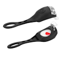 Miniatyrbillede 5 af 8: Vandafvisende Sort Cykel Silikon Frø LED Advarselslys