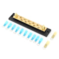 Miniatyrbillede 2 af 8: Integreret samleskinne Board Dual Rad 10 Position M6 Terminal Stud 150A DC 48V til Lastbil Bil Yacht Båd