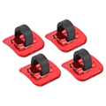 Miniatyrbillede 1 af 8: CANSUCC 4 stk. Cykelbremsekabelrørguide Skifteradapter Cykelramme C-spænde (rød)