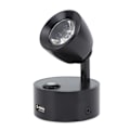 Miniatyrbillede 4 af 8: Læselampe til autocamper LED indendørs sengelampe Båd Yacht USB Genopladelig Justerbar Touch Lampe DC12 til 24V Sort