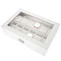Miniatyrbild 4 av 8: 12 Fack PU-Läder Urhållare Armbandsur Displayfodral Smycken Present Förvaringslåda Organizer