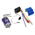 Pikkukuva 2 / 8: Kestävä 540 Harjaton Moottori 45A ESC Sarja 1/10 RC Buggy Truggy Kuorma-auto Crawler Blue