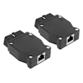 Miniatyrbillede 6 af 8: 2 stk. OBD2 16-benet tilslutningsadapter ABS Plast Letvægts til F-serie E-serie Diagnostisk check ECU-værktøj