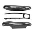 Miniatyrbillede 3 af 8: Bilfjernbetjeningsnøgle Beskyttelseskappe 3 dele Erstatning for Cayenne Panamera 911 Taycan Charcoal Grey