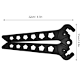 Miniatyrbillede 5 af 8: Foldbar Bærbar Compound Bow Stativ Holder Stativ Beslag til Bueskydning Målskydning