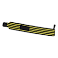 Miniatyrbild 1 av 8: Justerbara Fitness Viktlyftningshandledsbandage - Elastiskt Handledsbandage Stöd (Svart/Gult)