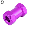 Miniatyrbild 7 av 8: 4 st 12mm RC Hex Hjulnavsmetall Adapter för D90 AX10 CC01 SCX10 F350 Crawler (20mm Lila)