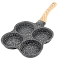 Miniatyrbillede 3 af 8: Non-Stick 4-Huls Æggepande: Perfekt til Induktionsplader og Gasskomfur