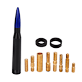 Miniatyrbillede 1 af 8: 50 Caliber Antenne Mast 6061 Billet Aluminium Universal Truck Antenne Erstatning til FORD RAPTOR Blå