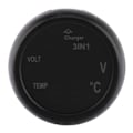Miniatyrbilde 1 av 5: Dobbel LED Digital Display Voltmeter Termometer Sigarettenner USB Billader (blå, rød)