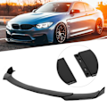 Miniatyrbillede 6 af 8: 4 stk. Forlygte Bumper Lip Splitter Fin Diffuser Cover Beskyttelsessæt Dele Passer til Subaru