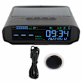 Miniatyrbillede 1 af 8: Car Smart HUD Display GPS Hastighedsmåler Overhastighedsadvarsel LCD-skærm Kulfiber Style Universal til køretøjer