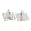 Miniatyrbillede 3 af 8: 2 stk. Båd Square Pad Eye Rustfrit stål Fast Holdbar Marine SS Pad Hardware til Yacht 40 X 50 mm/1,6 X 2,0 tommer