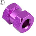 Miniatyrbillede 6 af 8: 4 stk. 12mm RC Hex Hjulnav Metal Adapter til D90 AX10 CC01 SCX10 F350 Crawler (15mm Lilla)