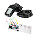 Miniatyrbillede 1 af 8: Elektrisk Cykel Scooter Controller med LCD Display Panel - 48V Børsteløs