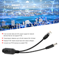 Pikkukuva 7 / 8: 24V Vedenkestävä IP-kamera Power over Ethernet -sovitin POE-kaapelijakaja Injektori Musta