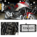 Miniatyrbilde 7 av 8: Svart Motorsykkel Radiatorbeskytter Grill Deksel for Honda NC750 Serie