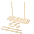 Miniatyrbilde 4 av 7: Sløyfemaker for bånd Tre i flere størrelser justerbar med trebrettpinner for å lage buer DIY-håndverk festdekorasjoner