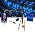 Pikkukuva 6 / 8: Kestävä 540 Harjaton Moottori 45A ESC Sarja 1/10 RC Buggy Truggy Kuorma-auto Crawler Blue