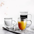Miniatyrbillede 7 af 8: Dobbelt vægget isoleret gennemsigtig kaffekop med låg - Tykkere design