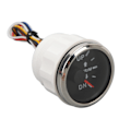 Pikkukuva 8 / 8: 52MM Veneen trimmin mittari ruostumaton teräs DC9 - 32V UP DN Merenkulun trimmitasapainomittari jahdeille ja veneille Musta kellotaulu hopeakehyksellä