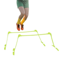 Pikkukuva 8 / 8: 2 kpl Jalkapallo Agility Nopeustreenikoulutusapu säädettävät esteet Keltainen