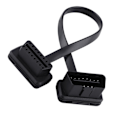 Miniatyrbillede 2 af 8: Bil Auto 16-polet Han til Hun OBD2 Forlængerkabel Diagnostisk Adapter 30 cm/12 tommer Længde