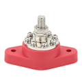 Miniatyrbillede 7 af 8: 3/8in Rød M10 Enkelt Stud Strømfordelingsterminal 12V 48V Batteri Junction Post Bus Bar Block Stud til Biler Autocampere Skibe Lastbiler