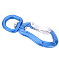 Miniatyrbillede 3 af 8: Multifunktionel Karabiner i Aluminiumlegering til Udendørs Bjergbestigning Sikker Lås D-Spænde Blå