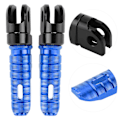 Miniatyrbillede 8 af 8: Et par forreste fodhviler pedaler i aluminiumslegering Passer til Kawasaki Ninja Z125 PRO Z250/SL Z400 Z900Blue