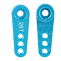 Pikkukuva 3 / 8: Alumiiniseos RC Ohjaus Servo Puolivarsi Sarvi 28.5mm 25T HSP 1/10 Kuorma-autolle (Sininen)