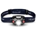 Oppladbar IP65 LED-hodelykt med USB, zoombar arbeidslampe og 3 moduser for utendørs bruk
