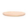 Miniatyrbilde 6 av 8: Rund serveringsbrett i gummitre for middagstallerken, teservering, frukt, snacks og matlagring, 27 cm