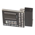 Miniatyrbillede 3 af 8: TPM 2.0-modul LPC-interface Stabil Høj sikkerhed Holdbart materiale 18-pin LPC-modul til Asrock bundkort